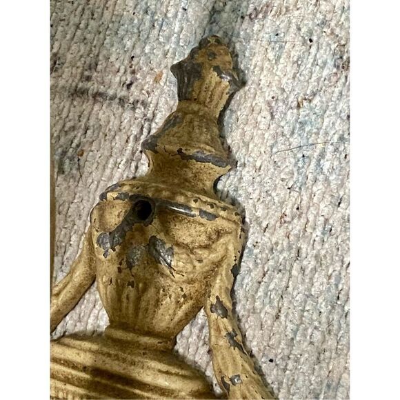 Antique Neoclassical Urn Style Brass Single Wall Sconce for repair - Picture 5 of 8